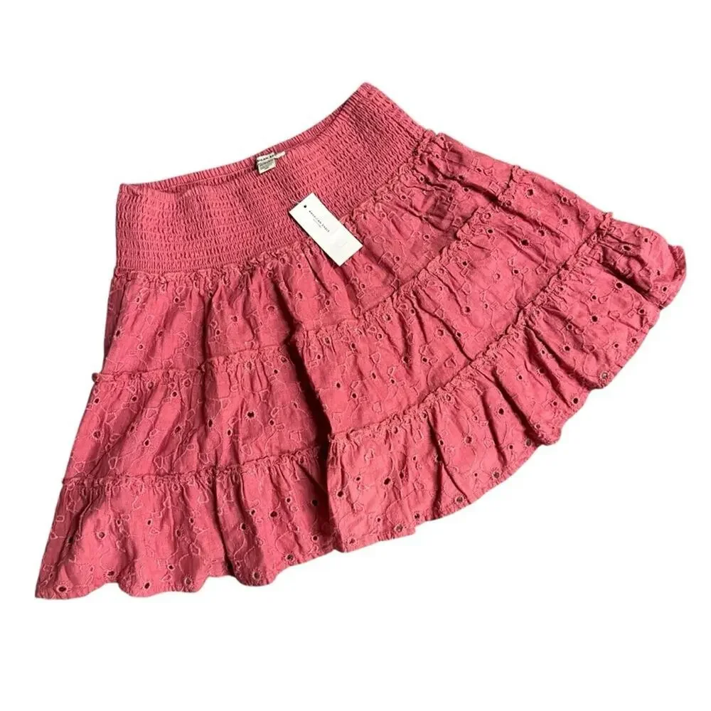 NEW American Eagle Tiered Eyelet Skirt Size XS